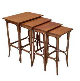 Vienna Secession Bentwood Nesting Tables by Michael Thonet for Thonet, 1900s